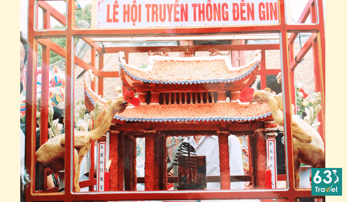 Đền Gin với kiến trúc cổ kính, là nơi lưu giữ nhiều giá trị văn hóa