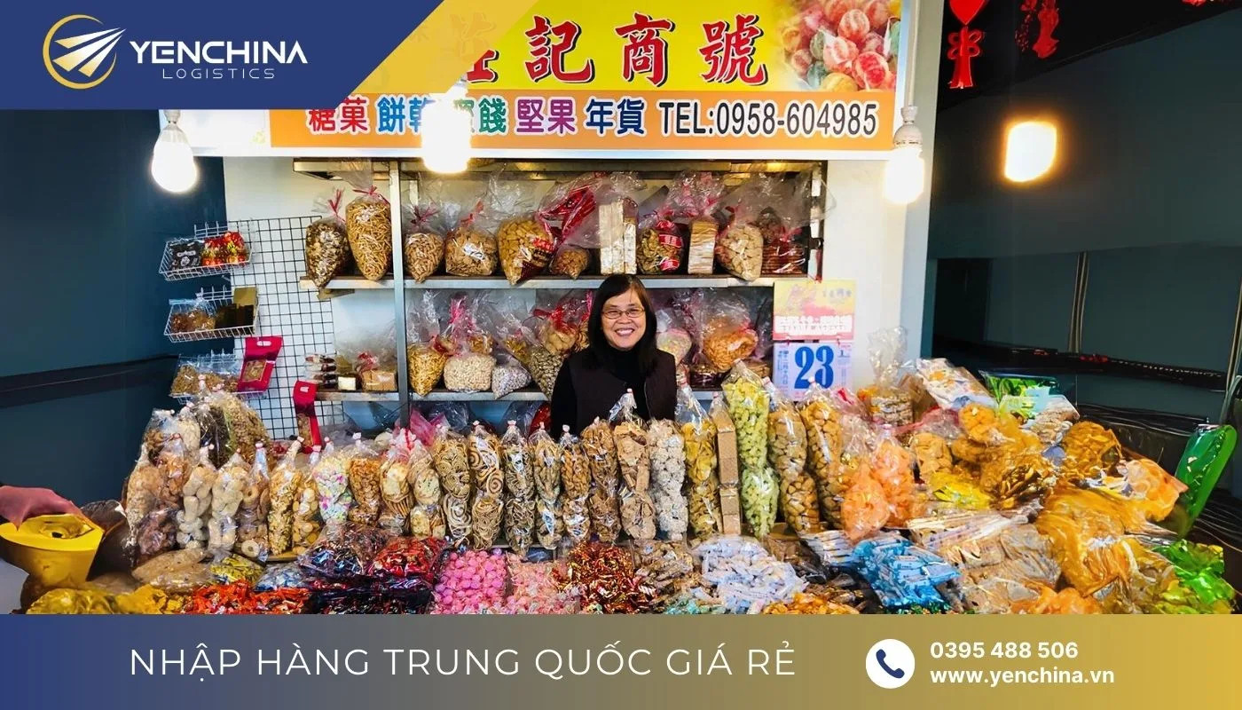 Hình ảnh khu chợ đầu mối sầm uất tại Trung Quốc bày bán đồ ngọt