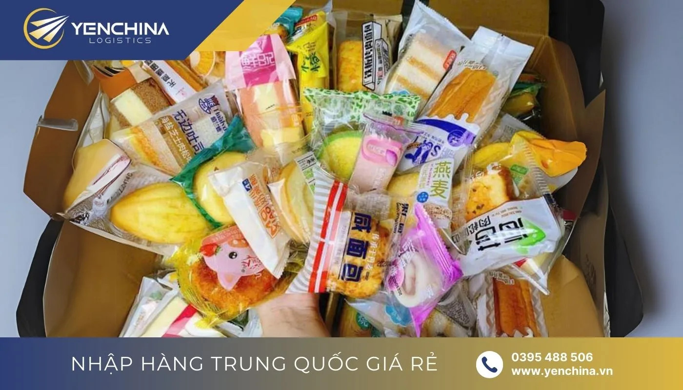 Hình ảnh minh họa các loại bánh kẹo được sắp xếp gọn gàng, thể hiện sự chuyên nghiệp trong kinh doanh