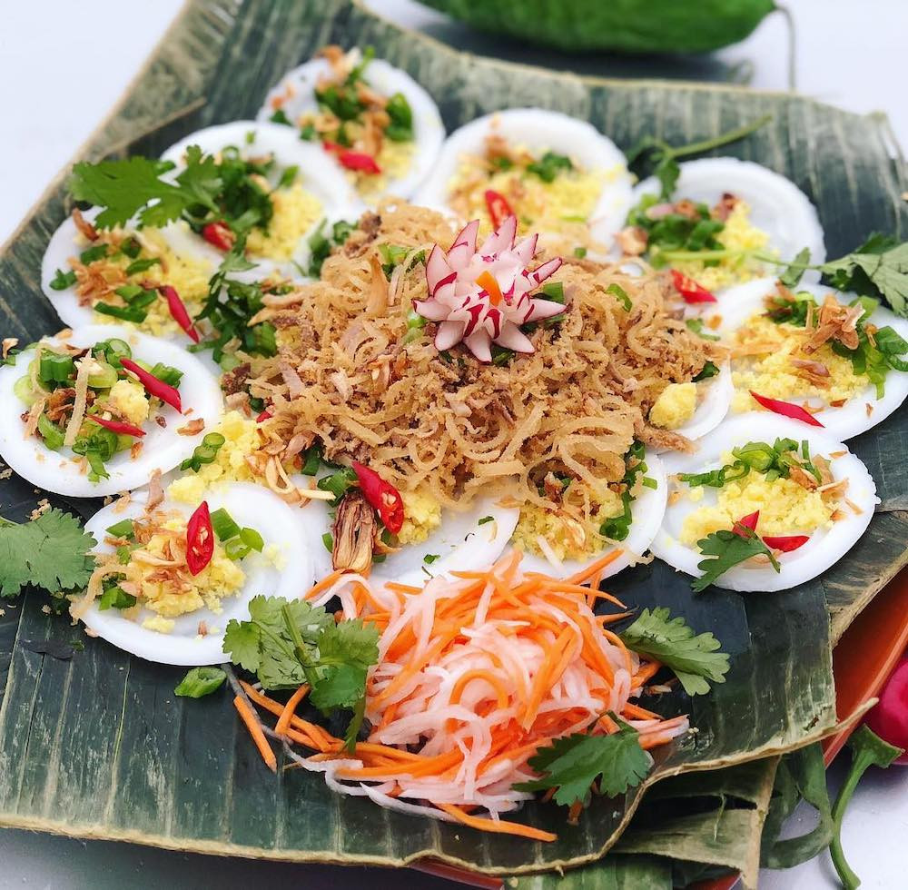 Hình ảnh những chiếc bánh bèo bì nhỏ xinh, hấp dẫn tại Chợ Búng