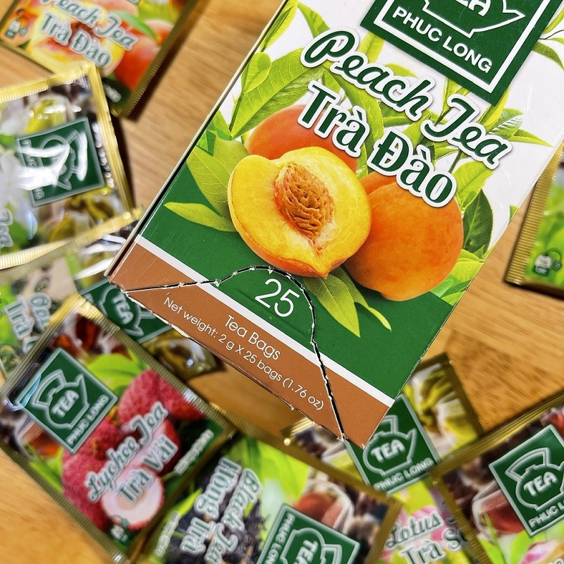 Trà Phúc Long được đóng gói trong hộp quà lịch sự