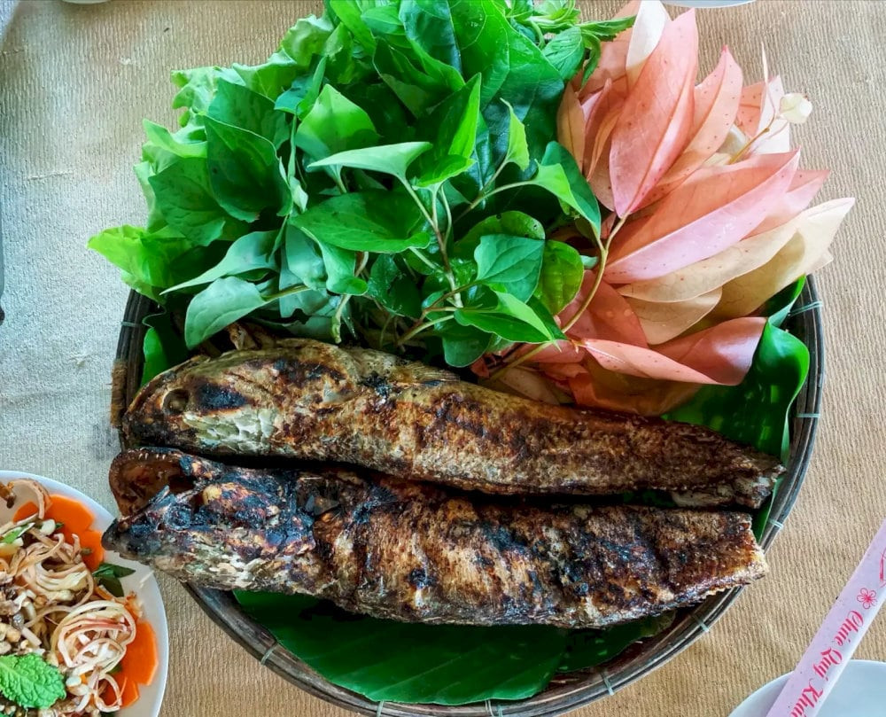Trải nghiệm cá lóc nướng trui đậm chất miệt vườn